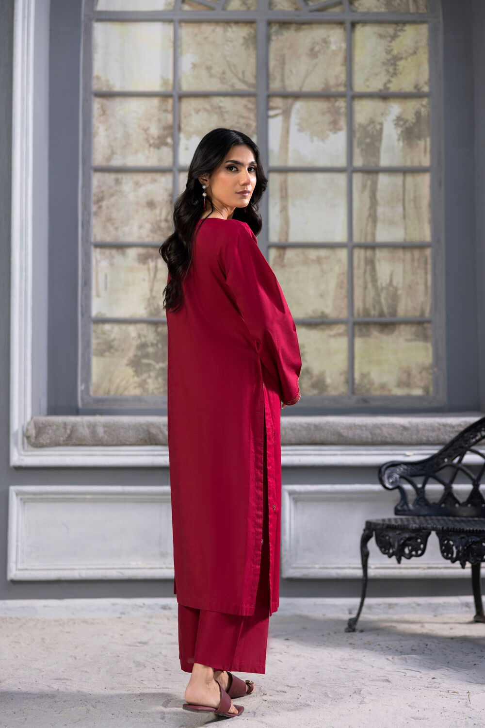 TWO PIECE STITCHED - CHERRY