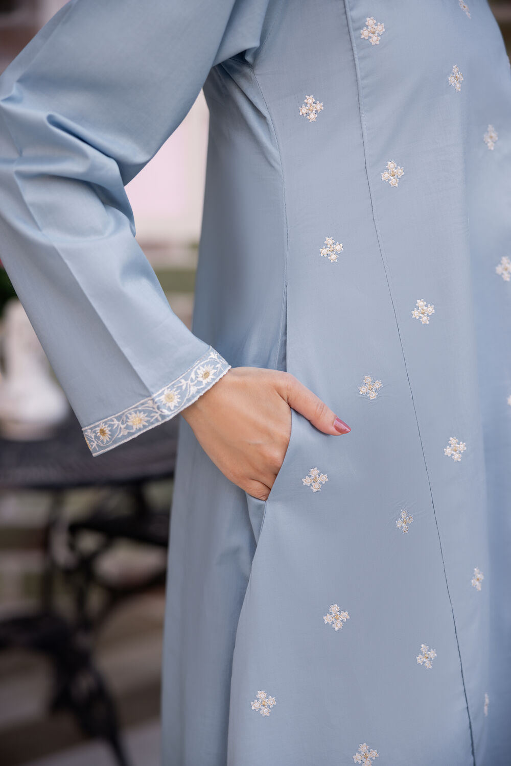 TWO PIECE STITCHED - AQUA