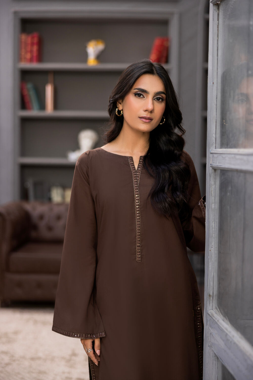 TWO PIECE STITCHED - MOCHA