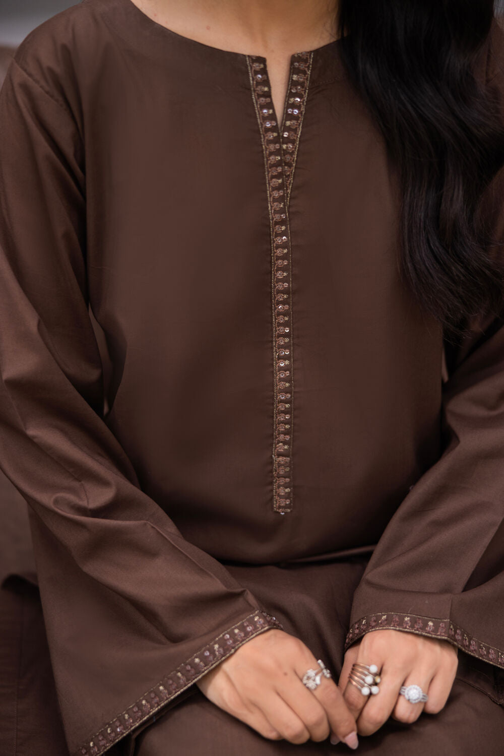 TWO PIECE STITCHED - MOCHA