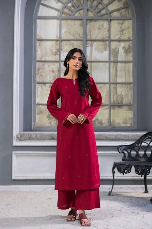 TWO PIECE STITCHED - CHERRY