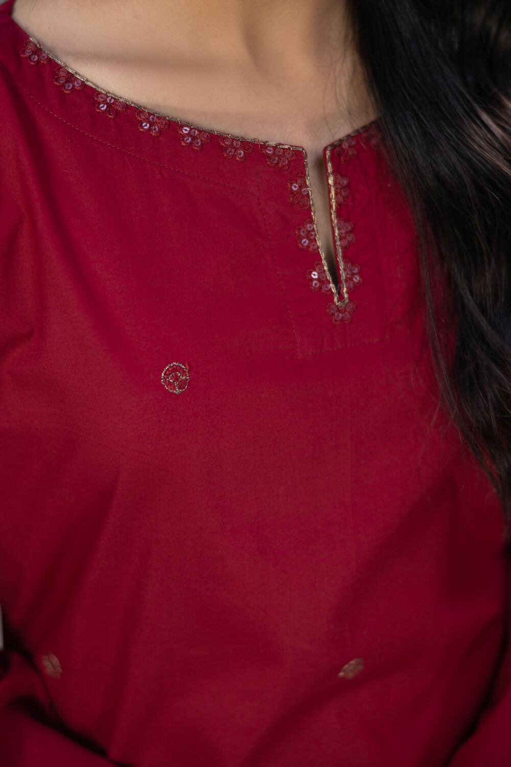 TWO PIECE STITCHED - CHERRY