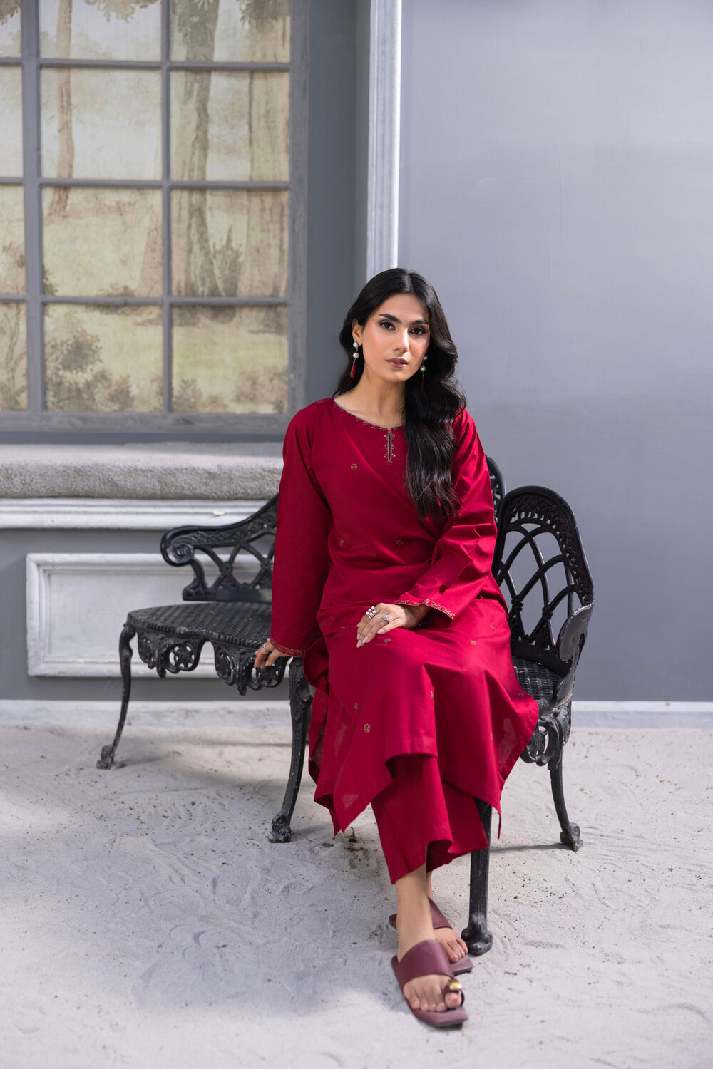 TWO PIECE STITCHED - CHERRY