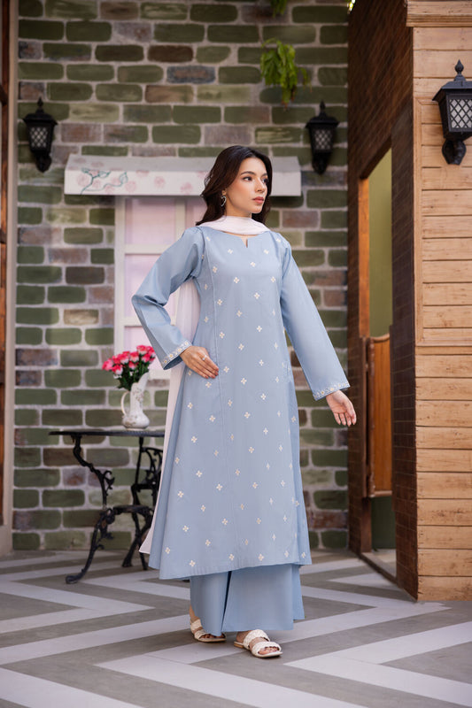 TWO PIECE STITCHED - AQUA