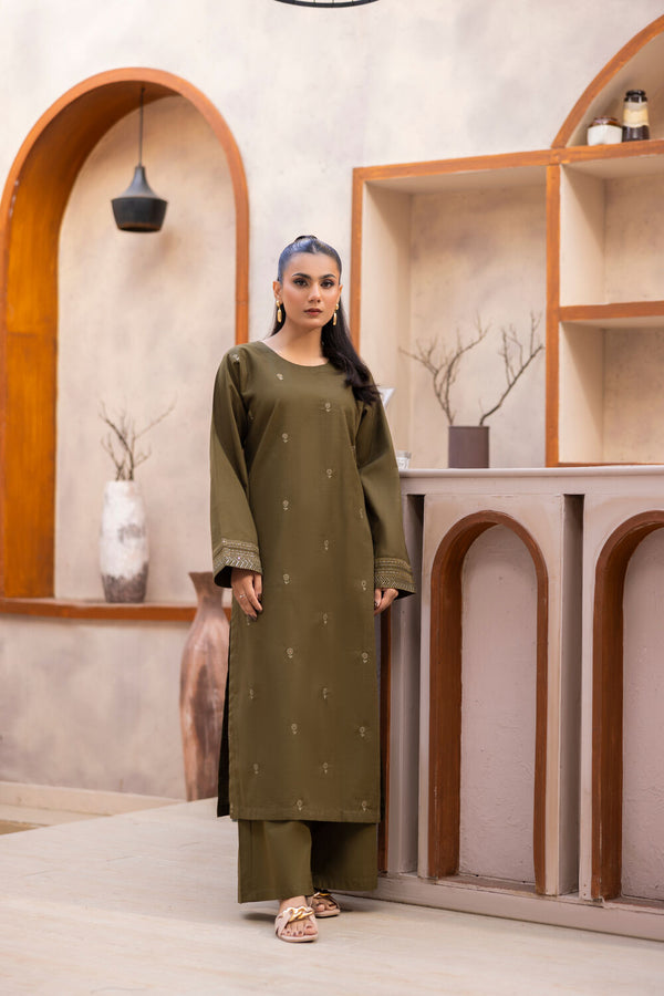 TWO PIECE STITCHED - LEAF