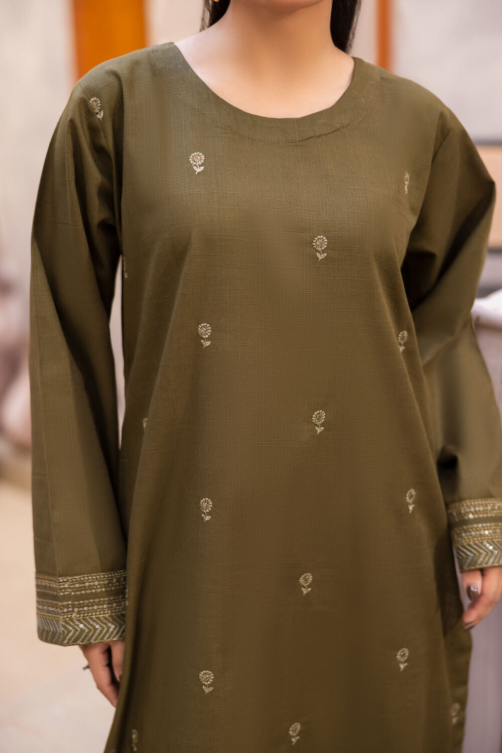 TWO PIECE STITCHED - LEAF