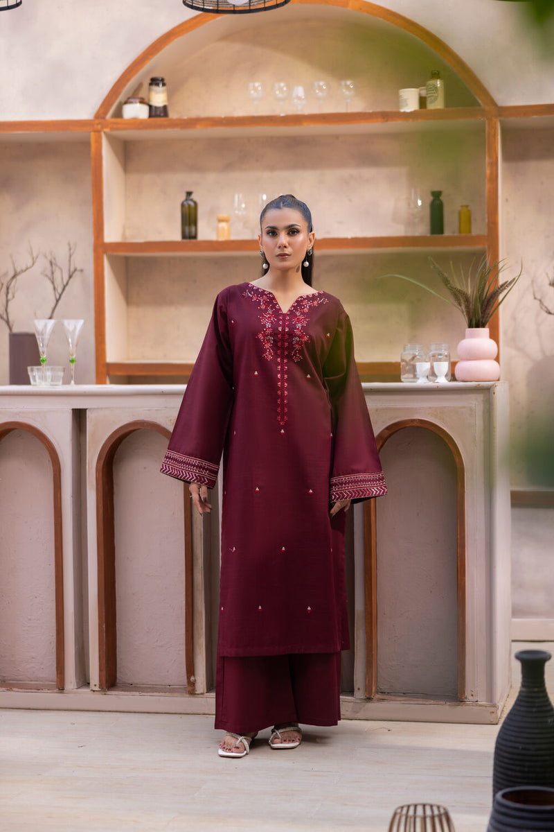 TWO PIECE STITCHED - MAHOGANY