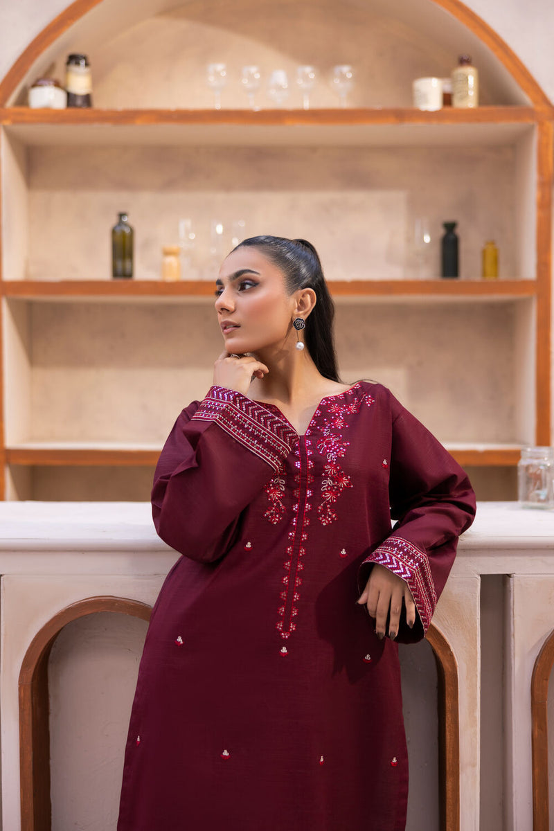 TWO PIECE STITCHED - MAHOGANY