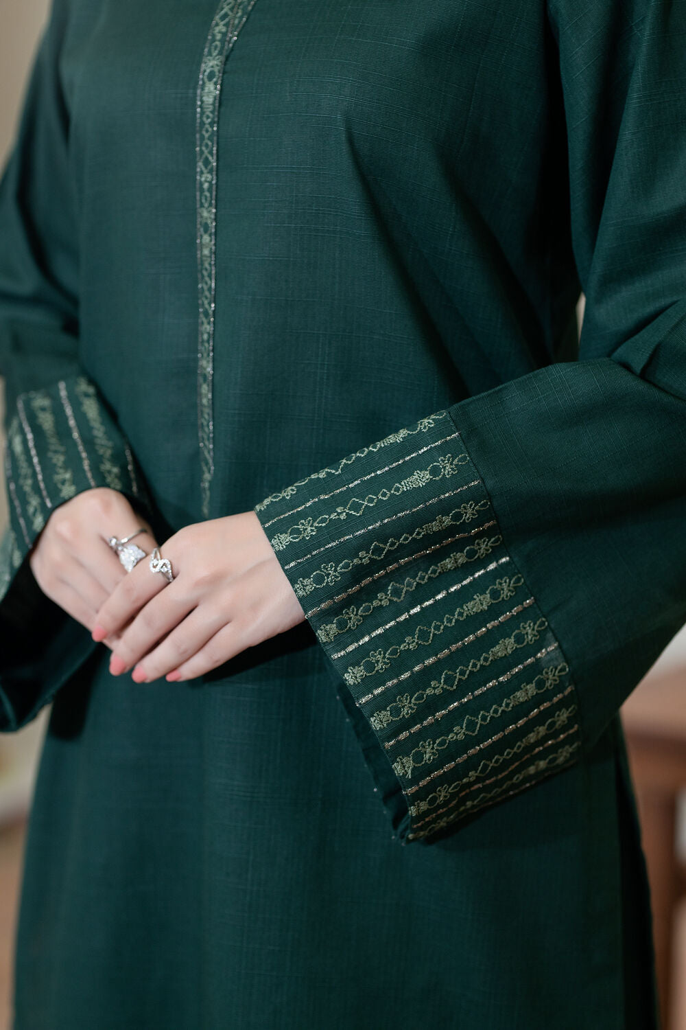 TWO PIECE STITCHED - EMERALD