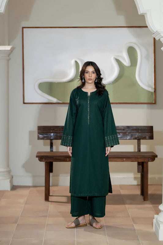 TWO PIECE STITCHED - EMERALD