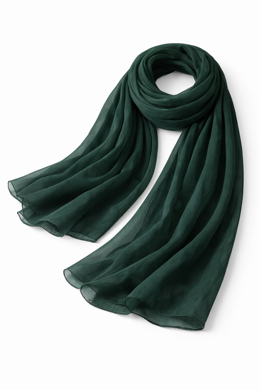 BOTTLE GREEN DUPATTA